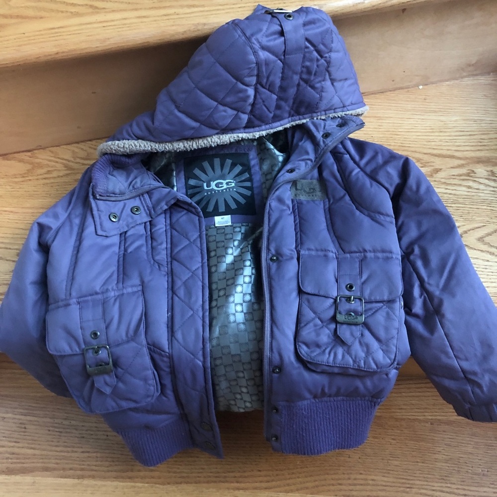 Uggs Boys Girls Dusty Purple Fall Jacket Size 4